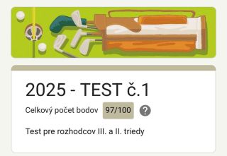 SKÚŠKY ZA ROZDODCU SLOVENSKEJ GOLFOVEJ ASOCIÁCIE SPRAVENÉ. Výsledok potešil. Znalosť golfových pravidiel beriem ako...